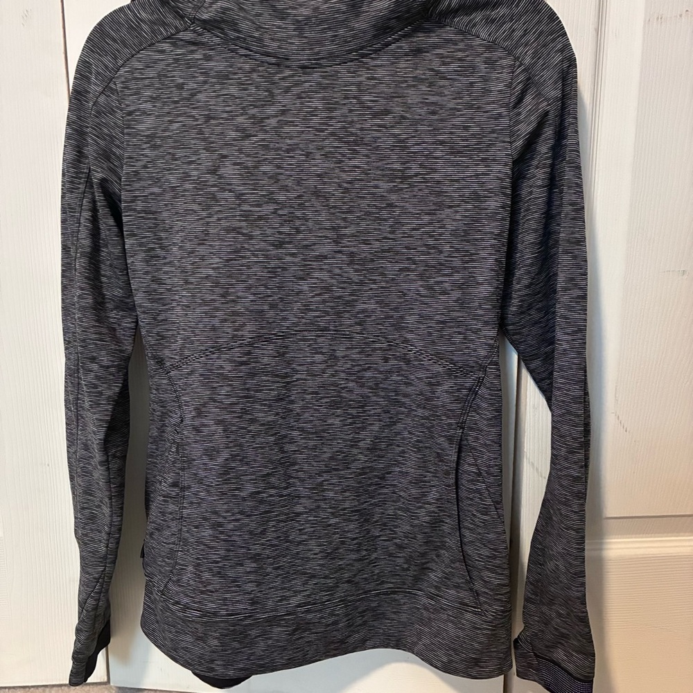 Athleta Stowe Hoodie Striated Gray size S
